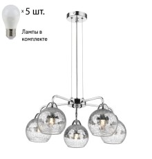 Подвесная люстра с лампочками Velante 239-103-05+Lamps E27 P45