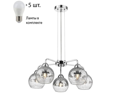 Подвесная люстра с лампочками Velante 239-103-05+Lamps E27 P45