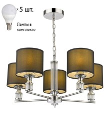 Подвесная люстра с лампочкой Velante 293-123-05+Lamps E14 P45