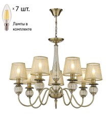 Подвесная люстра с лампочками Velante 302-503-07+Lamps E14 Свеча