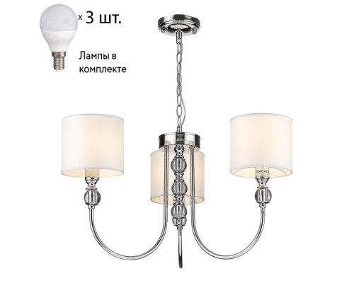 Подвесная люстра с лампочкой Velante 295-103-03+Lamps E14 P45