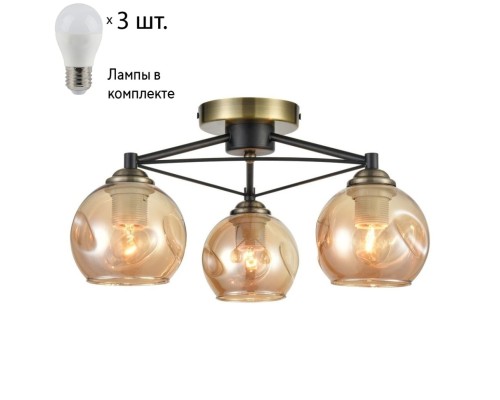 Потолочная люстра с лампочками Velante 769-527-03+Lamps E27 P45