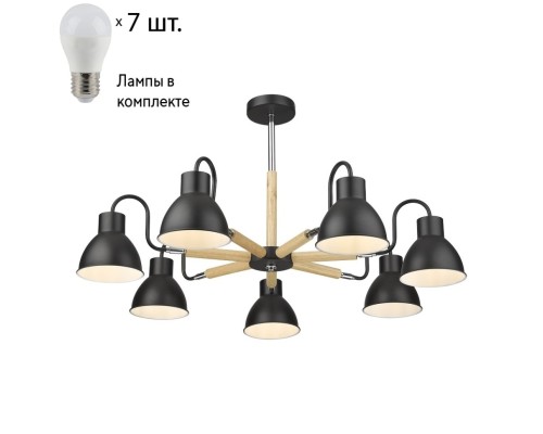 Люстра на штанге с лампочками Velante 230-023-07+Lamps E27 P45