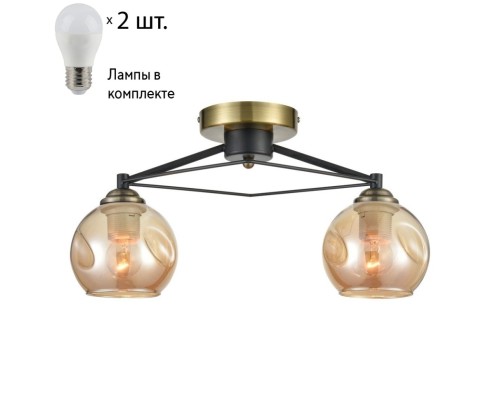 Потолочная люстра с лампочками Velante 769-527-02+Lamps E27 P45