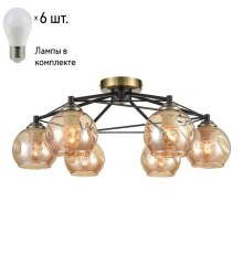 Потолочная люстра с лампочками Velante 769-527-06+Lamps E27 P45