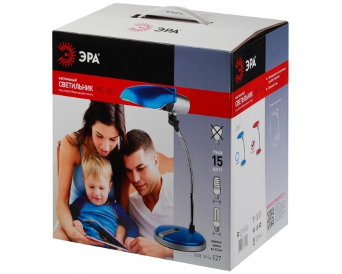 Настольная лампа ЭРА NE-301-E27-15W-GR