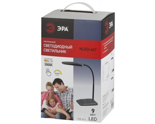 ЭРА наст.светильник NLED-447-9W-R красный (8/128)