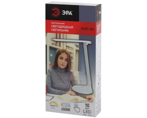 ЭРА NLED-482-10W-W белый наст.светильник (30/180)