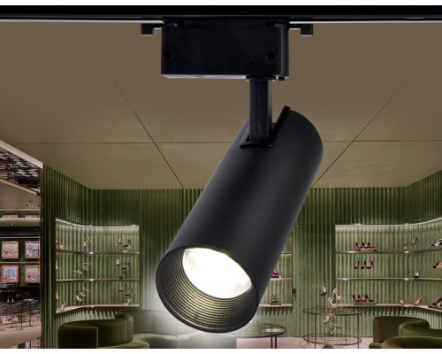 Однофазный LED светильник 30W 4200К для трека Ambrella light Track System GL5860 BK