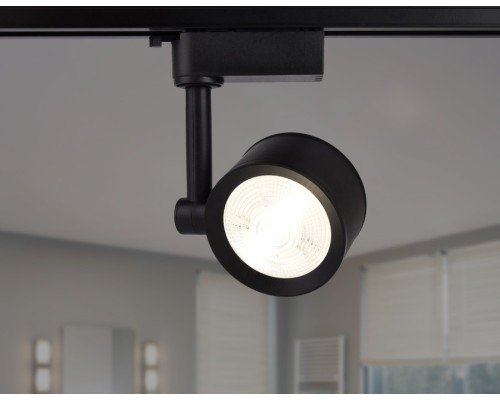 Однофазный LED светильник 7W 4200К для трека Ambrella light Track System GL6391 BK