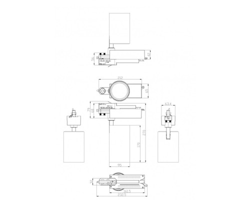 Трековый светодиодный светильник ЭРА SТR-30-36-40K-W20 Б0049752