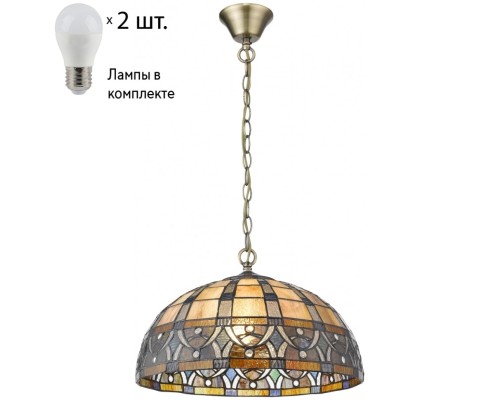 Подвесной светильник с лампочками Velante 824-806-02+Lamps E27 P45