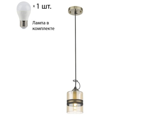 Подвесной светильник с лампочкой Velante 217-506-01+Lamps E27 P45