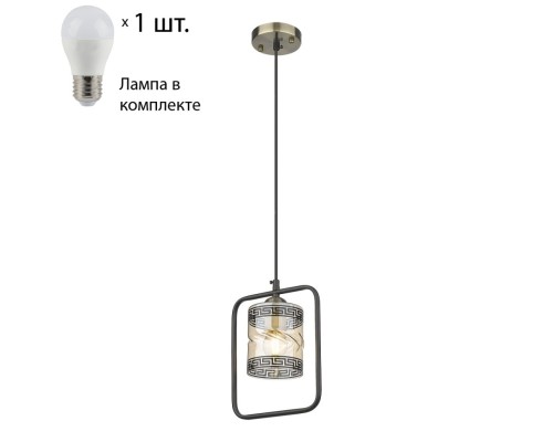 Подвесной светильник с лампочкой Velante 215-506-01+Lamps E27 P45