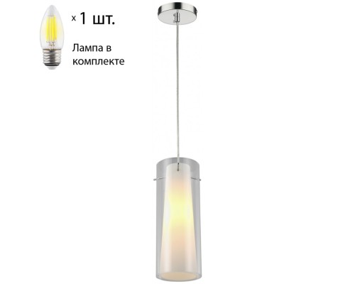 Подвесной светильник с лампочкой Velante 229-006-01+Lamps E27 Свеча