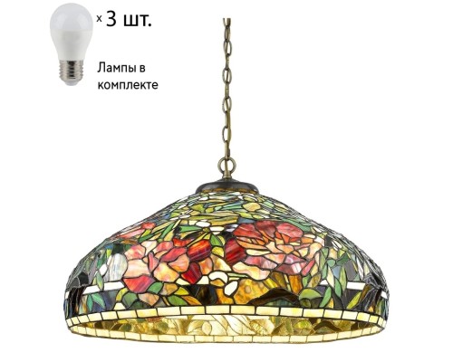 Подвесной светильник с лампочками Velante 868-806-03+Lamps E27 P45