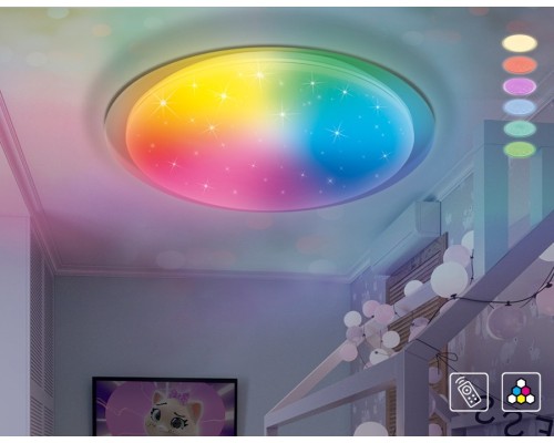 Светодиодный светильник c подсветкой RGB и пультом ДУ (инфракрасный) Ambrella light Dance FF470