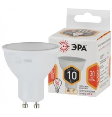 LED MR16-10W-827-GU10 ЭРА (диод, софит, 10Вт, тепл, GU10) (10/100/3600)