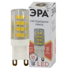 LED JCD-5W-CER-827-G9 ЭРА (диод, капсула, 5Вт, тепл, G9) (100/1000/30000)