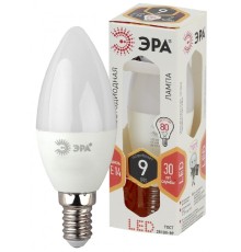 LED B35-9W-827-E14 ЭРА (диод, свеча, 9Вт, тепл, E14) (10/100/2800)