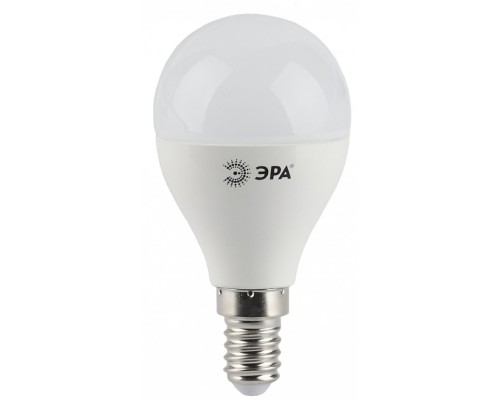 LED P45-5W-840-E14 ЭРА (диод, шар, 5Вт, нейтр, E14) (10/100/3600)