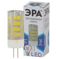 LED JC-5W-220V-CER-840-G4 ЭРА (диод, капсула, 5Вт, нейтр, G4) (100/1000/30000)