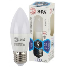 LED B35-9W-840-E27 ЭРА (диод, свеча, 9Вт, нейтр, E27) (10/100/2800)