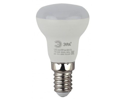 LED R39-4W-840-E14 ЭРА (диод, рефлектор, 4Вт, нейтр, E14), (10/100/4200)