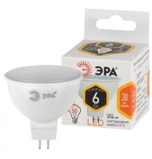 LED MR16-6W-827-GU5.3 ЭРА (диод, софит, 6Вт, тепл, GU5.3), (10/100/4000)