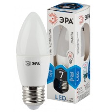 LED B35-7W-840-E27 ЭРА (диод, свеча, 7Вт, нейтр, E27), (10/100/3500)