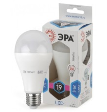 LED A65-19W-840-E27 ЭРА (диод, груша, 19Вт, нейтр, E27) (10/100/1200)