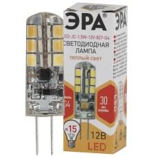 Светодиодная лампа G4 1,5W 2700К (теплый) Эра LED JC-1,5W-12V-827-G4 (Б0033188)