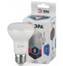 LED R63-8W-840-E27 ЭРА (диод, рефлектор, 8Вт, нейтр, E27) (10/100/1200)