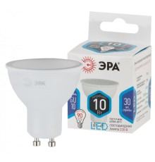 LED MR16-10W-840-GU10 ЭРА (диод, софит, 10Вт, нейтр, GU10) (10/100/4000)