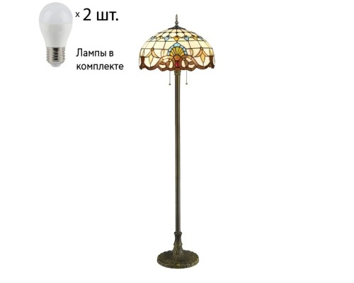 Торшер с лампочками Velante 830-805-02+Lamps E27 P45