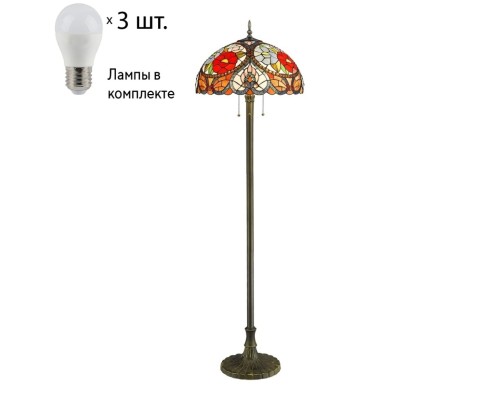 Торшер с лампочками Velante 827-805-03+Lamps E27 P45