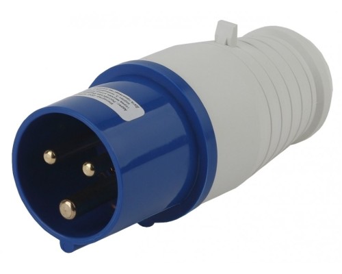Вилка переносная 013 2Р+РЕ 16А 220В IP44 Эра Б0032849