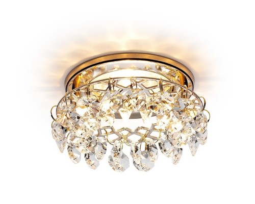 Встраиваемый светильник Ambrella light Crystal K7070 CL/G