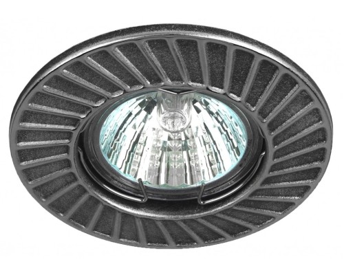 Встраиваемый светильник ЭРА Штампованный ST6 CH/BK