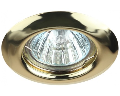 ST3 GD Светильник ЭРА штампованный MR16,12V/220V, 50W золото (200/3000)