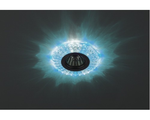 Встраиваемый светильник c LED подсветкой Эра DK LD2 SL/BL+WH (Б0019200)