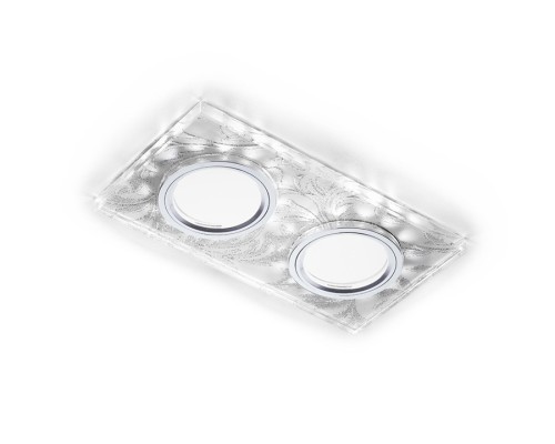 Встраиваемый светодиодный светильник Ambrella light Led S234/2 W/CH/WH