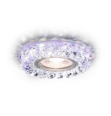 Встраиваемый светильник с LED подсветкой Ambrella light Crystal LED S257 PR