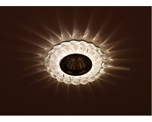 Встраиваемый светильник c LED подсветкой Эра DK LD36 SL/WH (Б0036480)