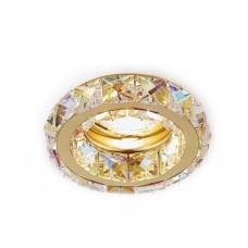 Встраиваемый светильник с хрусталем Ceiling Ambrella light K112 PR/G