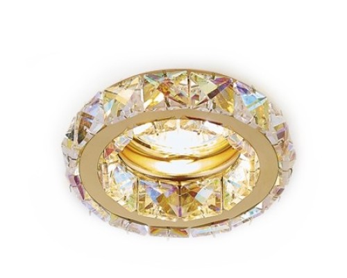 Встраиваемый светильник с хрусталем Ceiling Ambrella light K112 PR/G