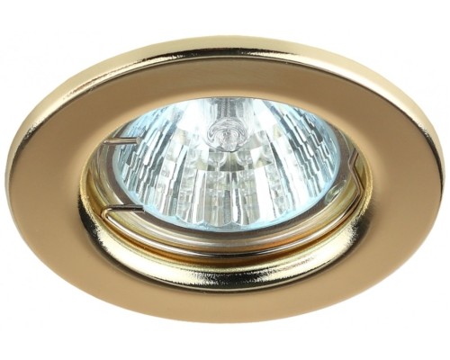 ST1 GD Светильник ЭРА штампованный MR16,12V/220V, 50W золото (100/3000)