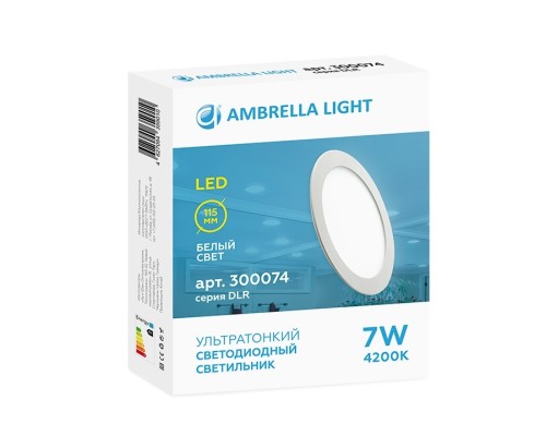 300074 Встраиваемый светодиодный светильник Ambrella light Downlight