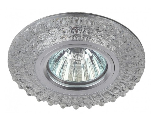 Встраиваемый светильник c LED подсветкой Эра DK LD2 SL/WH+PU (Б0019198)
