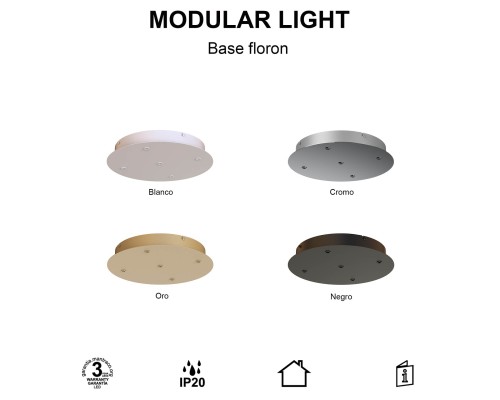 9362 Основание потолочное 5L MODULAR LIGHT FLORONES MANTRA